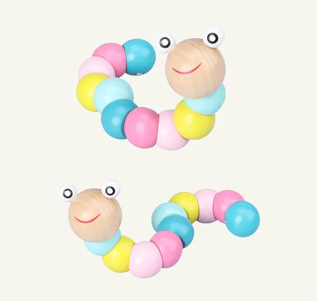 Baby Educational Toy Montessori Wooden 3D Toys Childhood Learning  Kids Baby Colorful Wooden Blocks For Children Christmas Gift