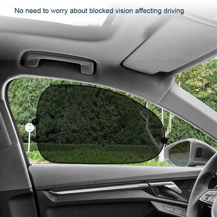 2pcs Car Window Sunshade – SEAMETAL UV Shield Curtains for Front & Rear Windows