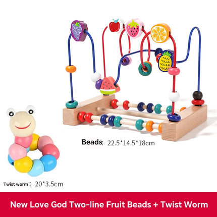Early Education Building Blocks & Beads – Intelligence Development Toy for Toddlers Ages 1–3 Boys & Girls