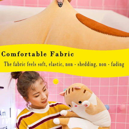 50-70cm Long Cat Plush Toys Cute Animal Cat Creative Long Soft Toys Office Break Nap Sleeping Pillow Stuffed Gift Doll For Kids