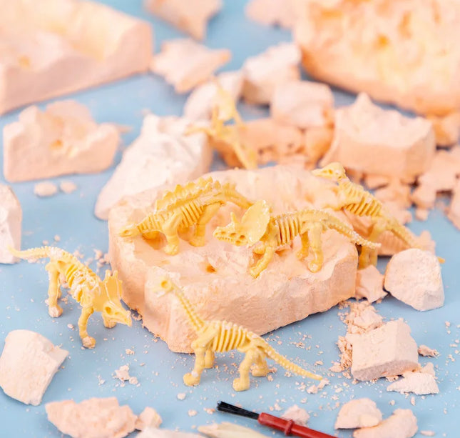 Dinosaur Fossil Excavation Kit – DIY Archaeological Dig & Assembly Model Educational Toy for Kids Birthday & Christmas Gifts