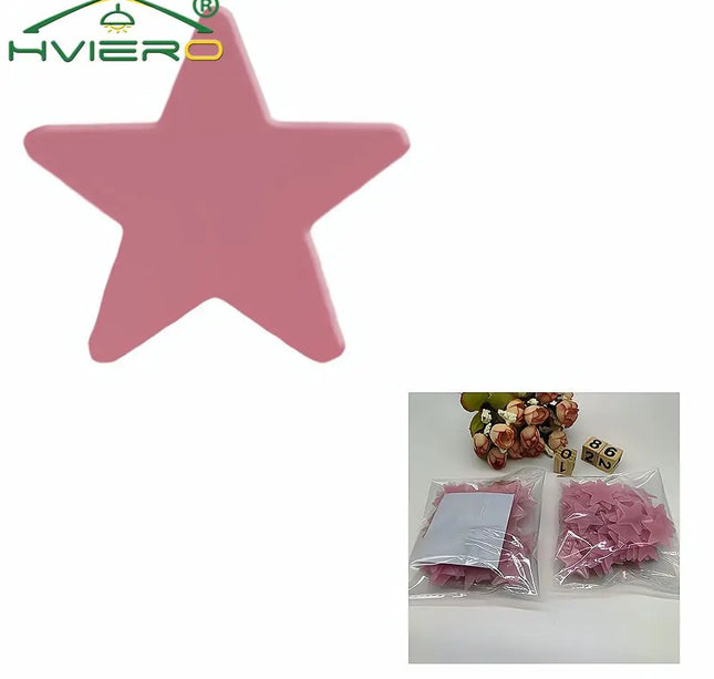 Luminous Star Wall Stickers – 50/100pcs 3cm Glow Decor for Kids & Parties