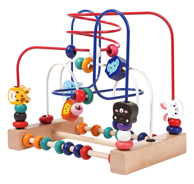 Early Education Building Blocks & Beads – Intelligence Development Toy for Toddlers Ages 1–3 Boys & Girls