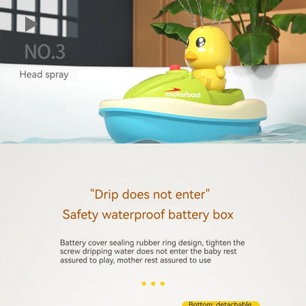 Automatic Water Spray Duck Toy – Sensory Bath Gift for Toddlers & Babies