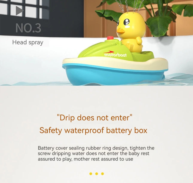 Automatic Water Spray Duck Toy – Sensory Bath Gift for Toddlers & Babies