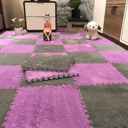 10/20pcs Baby Play Mat Set – Soft Plush EVA Foam Puzzle Carpet for Kids Room & Floor Warmth
