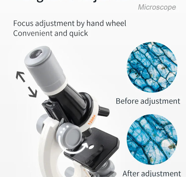 Children’s Microscope Toy – Educational Science Experiment Tool to Boost Learning & Intelligence
