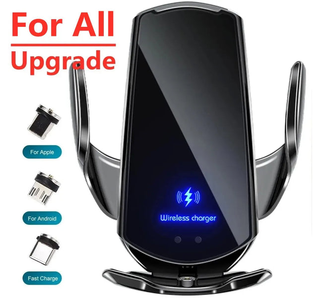 Car Wireless Charger Magnetic Auto Car Mount Phone Holder For iPhone Samsung Xiaomi Infrared Induction 15W Fast Charging Station