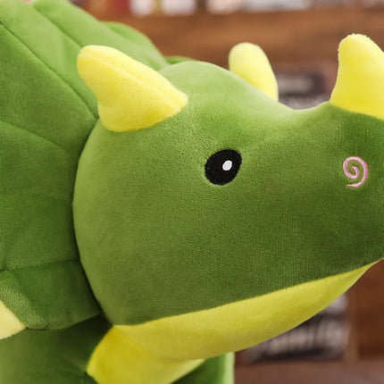 Big Dinosaur Plush Toy – Soft Triceratops & Stegosaurus Stuffed Dolls for Kids Birthday Gifts