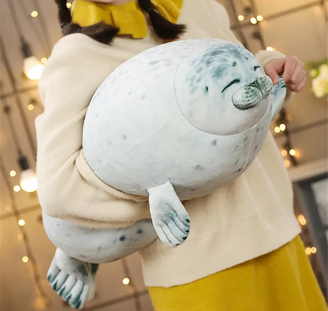 Hot 3D Novelty Throw Pillows Cute Real Life Sea Lion Plush Toys Soft Seal Plush Stuffed Plush Housewarming Party Hold Pillow