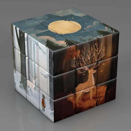 3x3x3 Magic Cube Planets Astronauts Famous Paintings Celebrity Art Magic Cube Children's Puzzle Magic Cube Toys Gifts