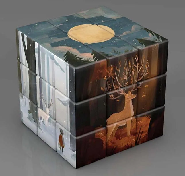 3x3x3 Magic Cube Planets Astronauts Famous Paintings Celebrity Art Magic Cube Children's Puzzle Magic Cube Toys Gifts