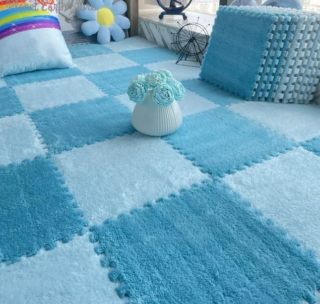 10/20pcs Baby Play Mat Set – Soft Plush EVA Foam Puzzle Carpet for Kids Room & Floor Warmth