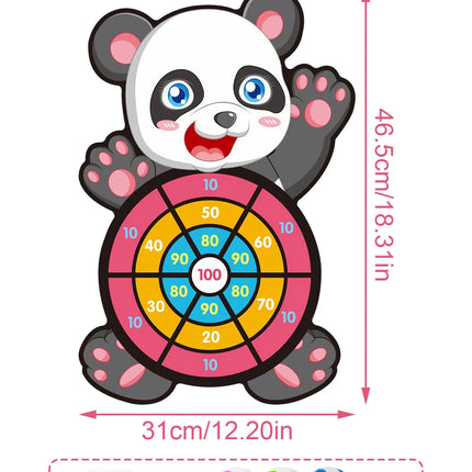 Safari Jungle Dart Board – Panda Party Favor for Kids & Baby Showers toy