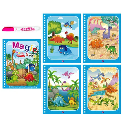Children Early Education Toys Magical Book with Pen Water Drawing  Toys Gift Reusable Coloring Book Magic Drawing Book