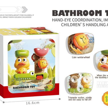 Automatic Water Spray Duck Toy – Sensory Bath Gift for Toddlers & Babies
