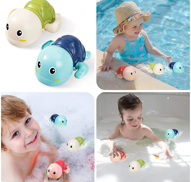 Baby Bath Toys – Wind-Up Swimming Animals for Kids Bathtub & Shower Play