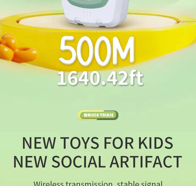 Cartoon Walkie-Talkie Toy – Cute Mobile Intercom for Kids Parent-Child Play & Educational Gift