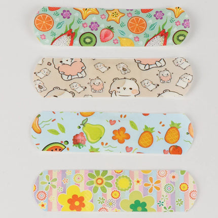 Kids Adhesive Bandages – 100pcs Cute Cartoon Waterproof Medical Strips for Children