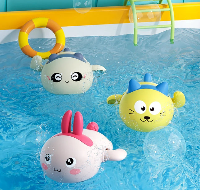 Baby Bath Toys – Wind-Up Swimming Animals for Kids Bathtub & Shower Play