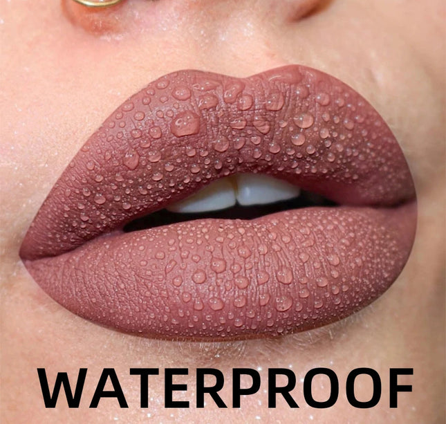 19 colors Matte Velvet Lip Gloss Waterproof Liquid Lipstick Nude Black Lips tint Makeup Lip Glaze Cosmetics Red Lip Stain Beauty