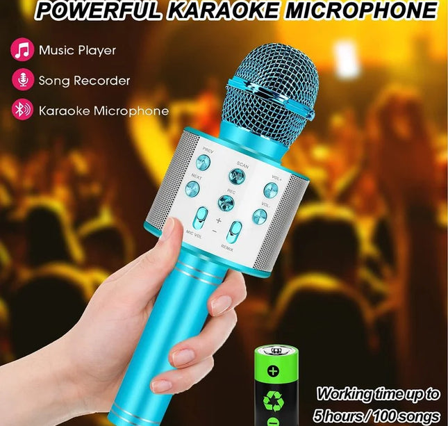 Fun Toys for 4-15 Year Old Girls, Handheld Karaoke Microphone for Kids Birthday Xmas Gifts for 8 9 10 11 Years Old Boys Girl