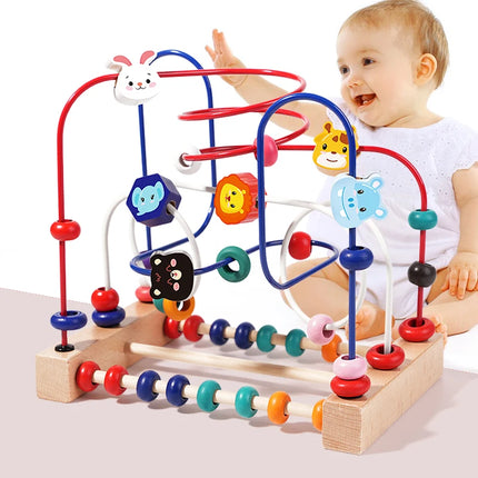 Early Education Building Blocks & Beads – Intelligence Development Toy for Toddlers Ages 1–3 Boys & Girls