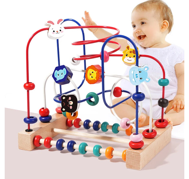 Early Education Building Blocks & Beads – Intelligence Development Toy for Toddlers Ages 1–3 Boys & Girls