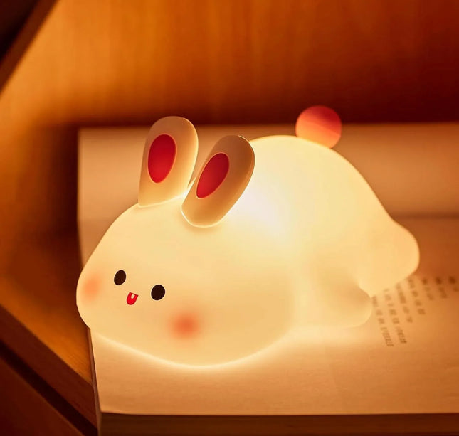 LED Night light Silicone Rabbit Touch Sensor lamp Cute Animal Light Bedroom Decor Gift for Kid Baby Child Table Lamp Home Decor