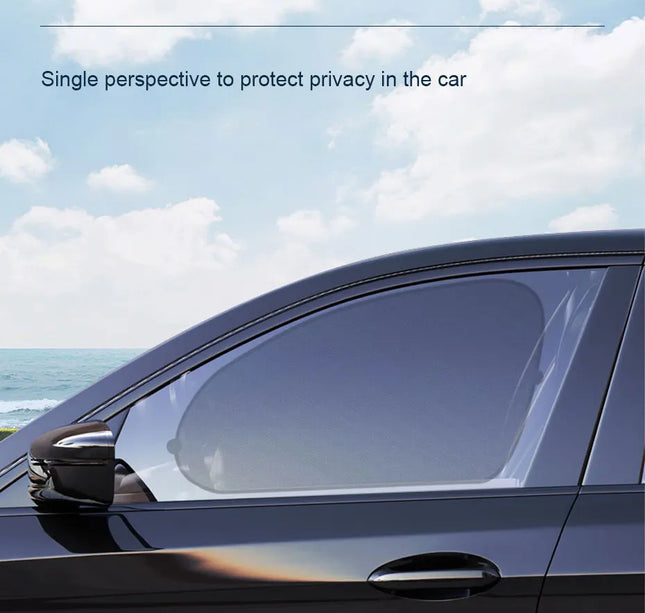 2pcs Car Window Sunshade – SEAMETAL UV Shield Curtains for Front & Rear Windows