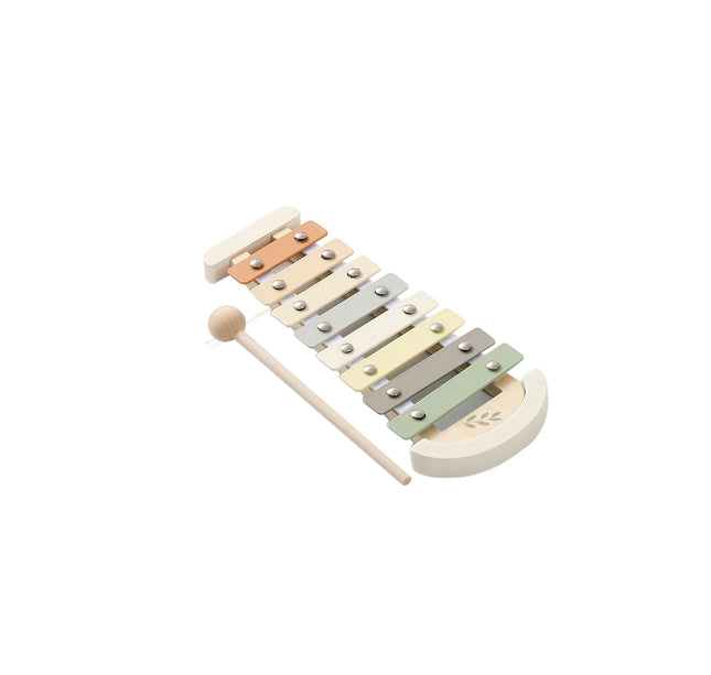 Montessori Musical Instruments Set – Wooden Drum & Xylophone Toys for Babies 0–12 Months Early Education