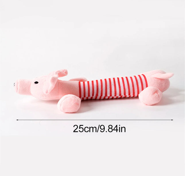 Funny Simulated Animal No Stuffing Dog Toy with Squeakers Durable Stuffingless Plush Squeaky Dog Chew Toy Crinkle Pet Squeak Toy