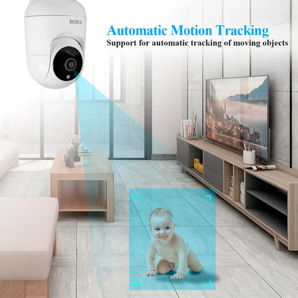 Fuers 5MP IP Camera – Tuya Smart WiFi Indoor Security Cam with Tracking