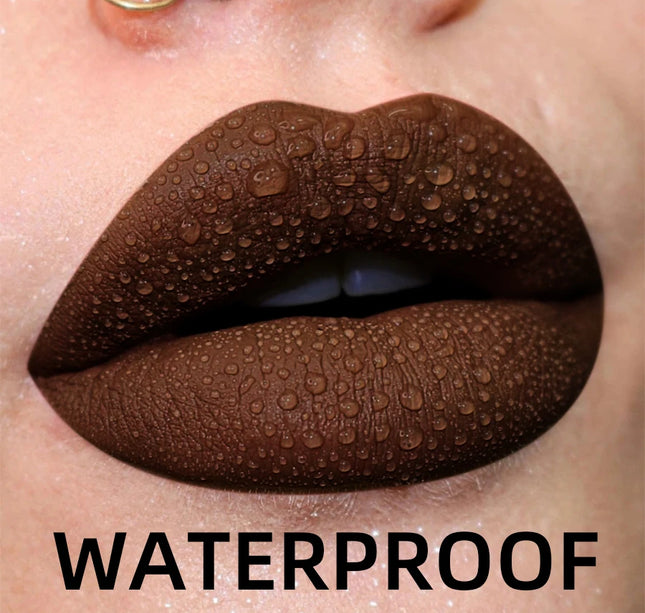 19 colors Matte Velvet Lip Gloss Waterproof Liquid Lipstick Nude Black Lips tint Makeup Lip Glaze Cosmetics Red Lip Stain Beauty