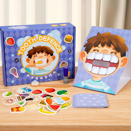 Montessori Brush Teeth Simulation Toy – Parent-Child Educational Puzzle Game for Kids Fine Motor Skills