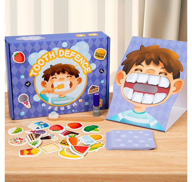 Montessori Brush Teeth Simulation Toy – Parent-Child Educational Puzzle Game for Kids Fine Motor Skills