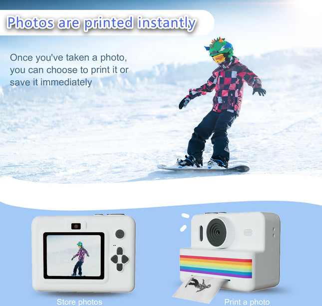 Digital Children Camera For Photography Mini Printer Portable Thermal Instant Print Photo Kids Camera 2.8inch HD Video Toy Gifts