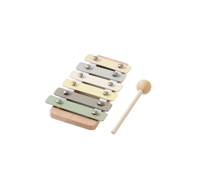 Montessori Musical Instruments Set – Wooden Drum & Xylophone Toys for Babies 0–12 Months Early Education
