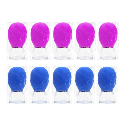 1/5/10pcs Silicone Cupping Set – Vacuum Massage Cups for Face, Body, Neck & Anti-Aging Cellulite Care