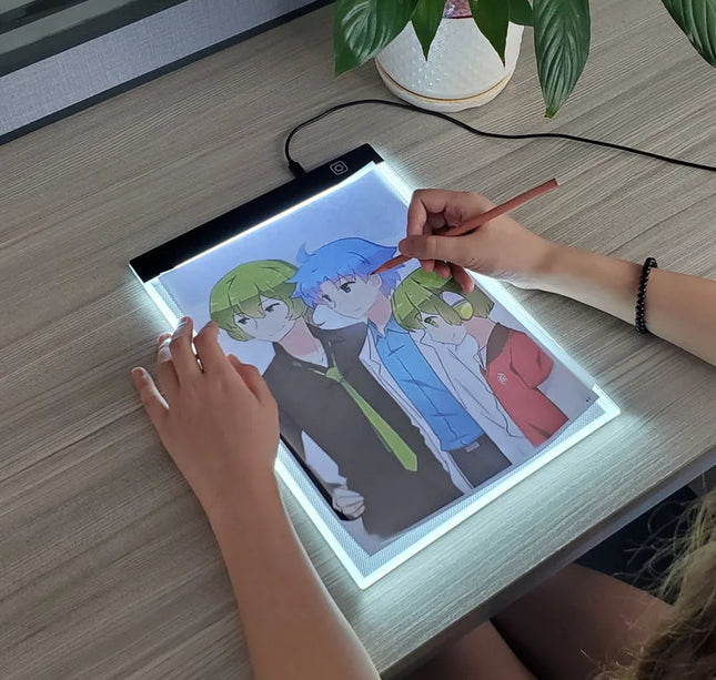 Led Drawing Copy Pad 3 Level Dimmable Board Table Animation Painting Educational Toys Gift Adjustable Light Notepad For Children