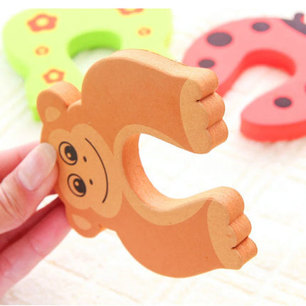 Cartoon Door Stopper – 2/5pcs Anti-Pinch Lock for Child Safety & Finger Protection
