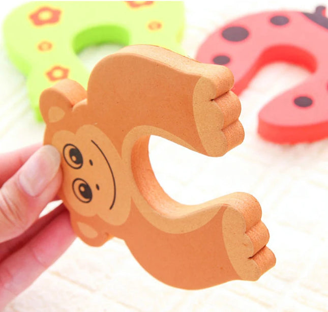 Cartoon Door Stopper – 2/5pcs Anti-Pinch Lock for Child Safety & Finger Protection