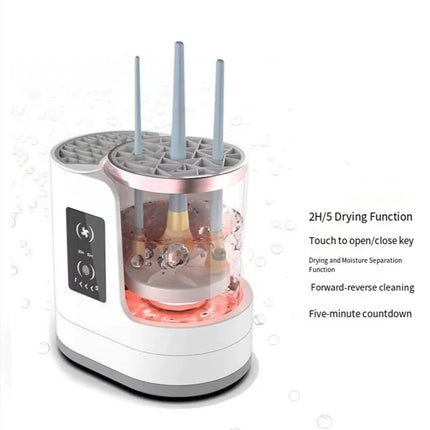 2025 New Electric Makeup Brush Cleaner Washing And Drying Set Automatic Brush Cleaning And Drying Beauty Tool Cleaning Machine.