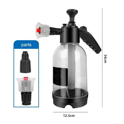 Pneumatic Foam Spray Bottle – Handheld Car Wash & Multi-Surface Cleaning Tool