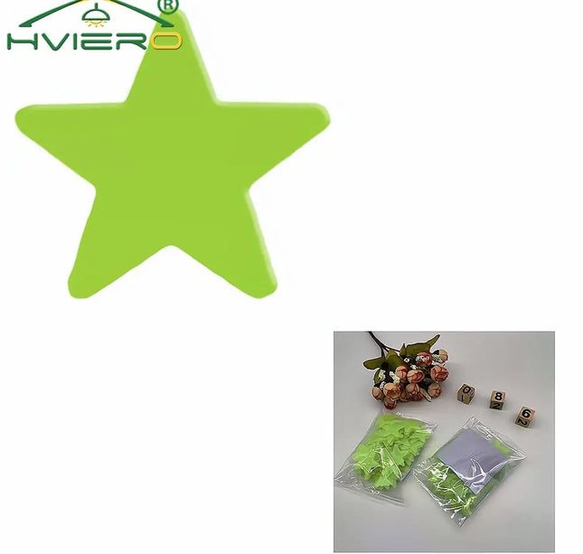 Luminous Star Wall Stickers – 50/100pcs 3cm Glow Decor for Kids & Parties