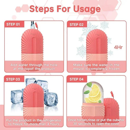 Ice Face Roller Ice Cube Beauty Massage Silicone Ice Mold For Eye Puffiness Ice Facial Roller Shrink Pores Multifunctional mold