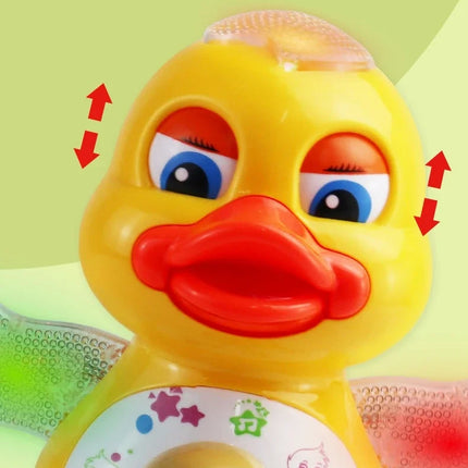 Electronic Dancing Duck Toy – Musical Cartoon Animal with Flashing Lights & Movement for Kids Educational Gift