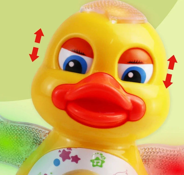 Electronic Dancing Duck Toy – Musical Cartoon Animal with Flashing Lights & Movement for Kids Educational Gift