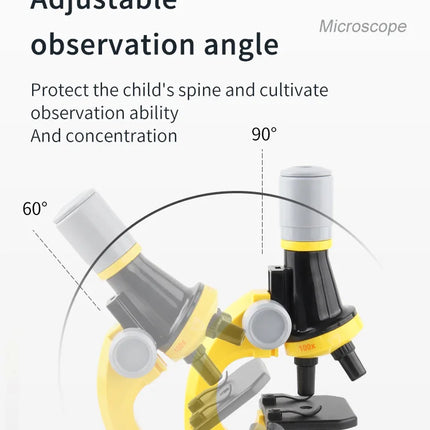 Children’s Microscope Toy – Educational Science Experiment Tool to Boost Learning & Intelligence
