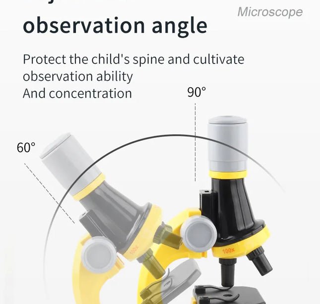 Children’s Microscope Toy – Educational Science Experiment Tool to Boost Learning & Intelligence